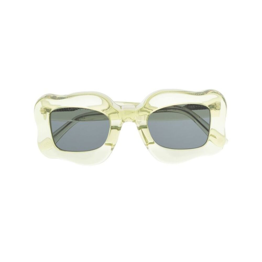 Bonsai Men's Oversized Curved-Frame Sunglasses